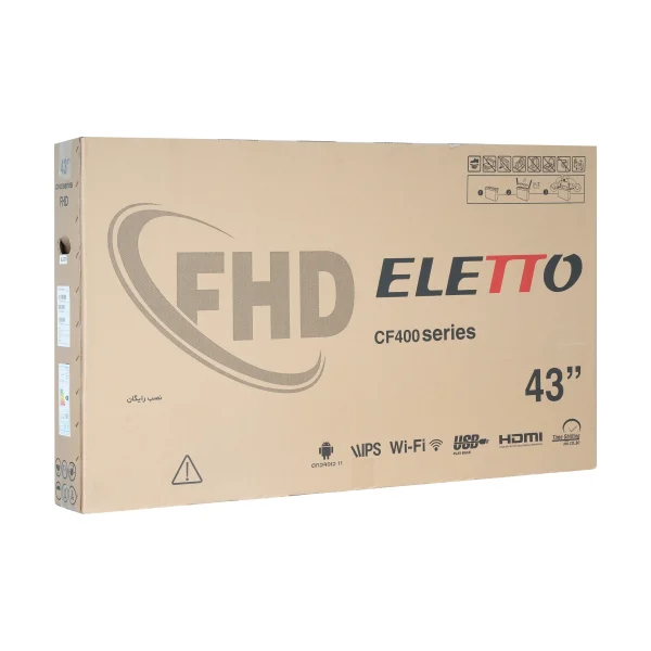 کارتن تلویزیون هوشمند ال ای دی التتو مدل 43ECF400