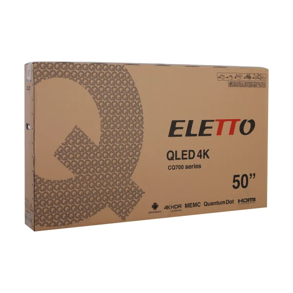 کارتن تلویزیون هوشمند کیو ال ای دی التتو 50 QLED
