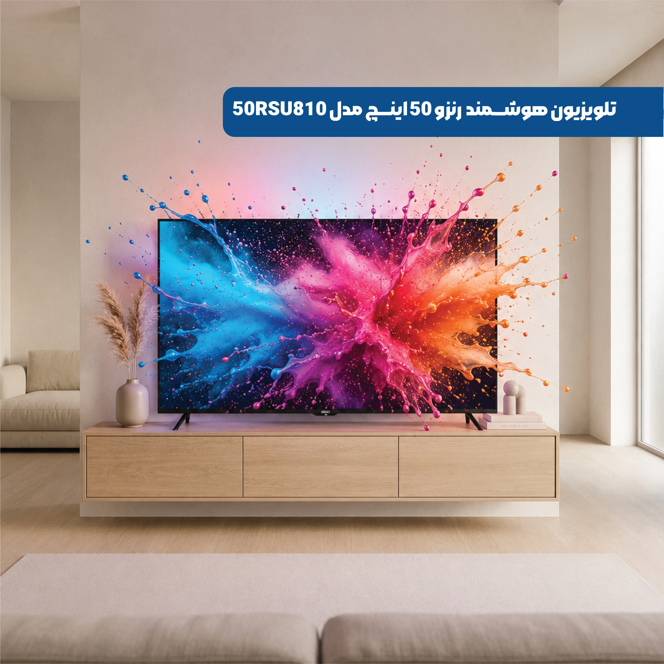 تلویزیون هوشمند رنزو مدل 50RSU810
